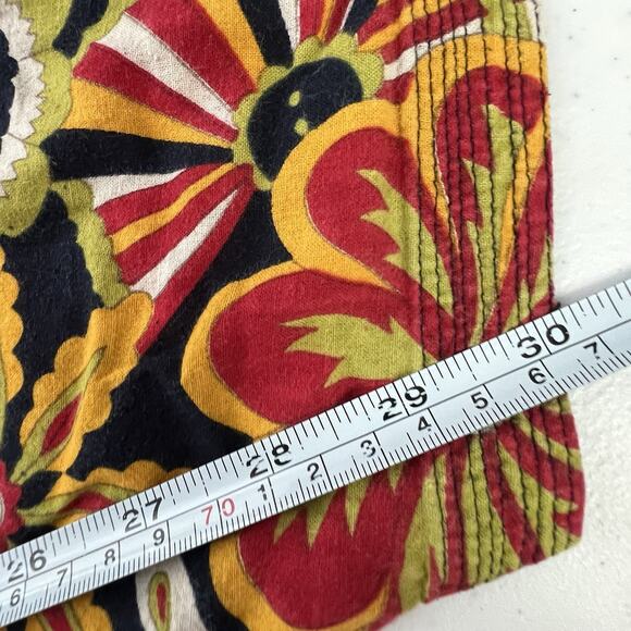 Harem Pants Floral Cotton Fabric Hippie Baggy Boho Pleated OS - Picture 9 of 10